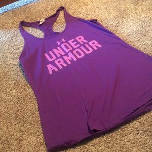 Purple under amour tank top